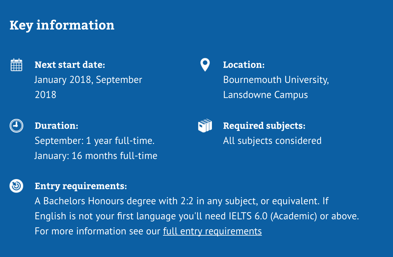 Bournemouth University MSc International Management Bournemouth